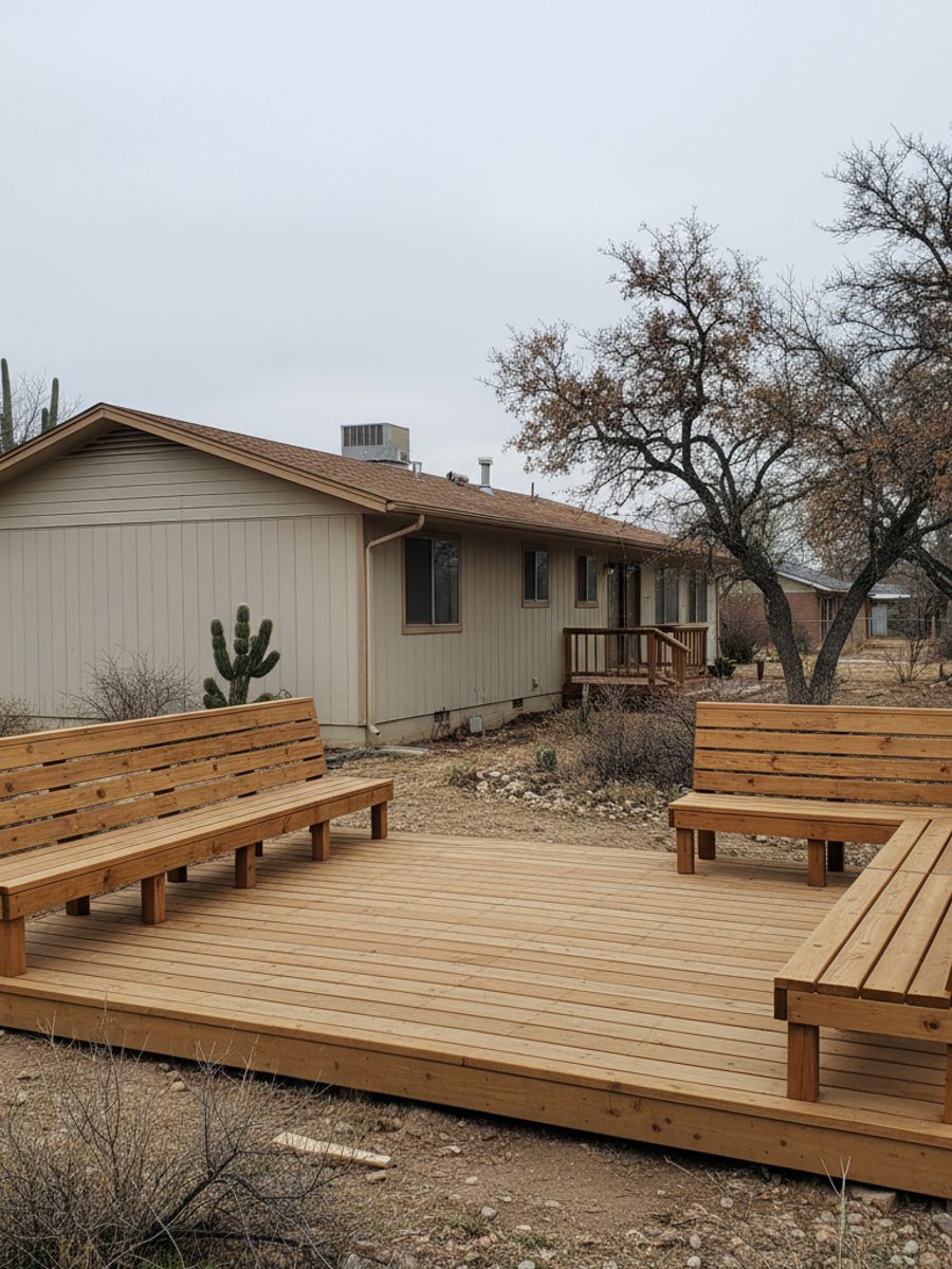 Deck Removal & Rebuild completed by Paradise Deck Co in Corona de Tucson, AZ