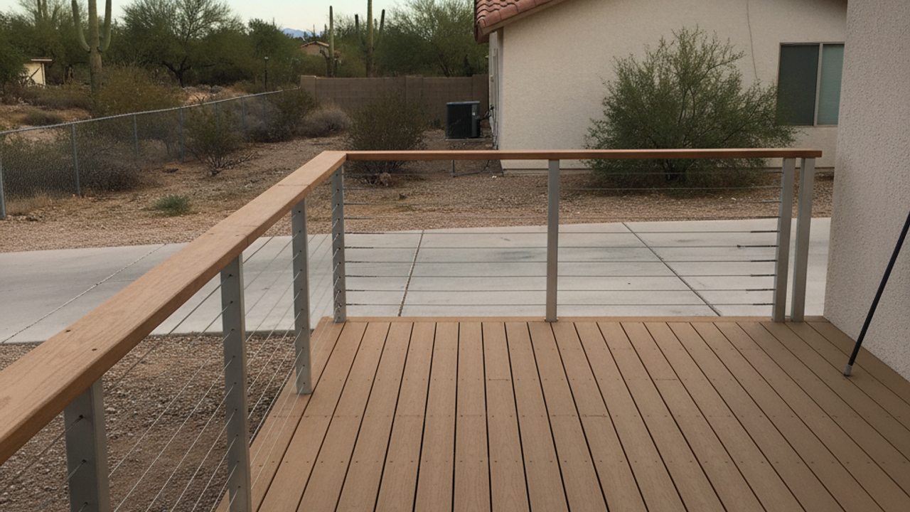 Deck Staining & Sealing completed by Paradise Deck Co in Marana, AZ