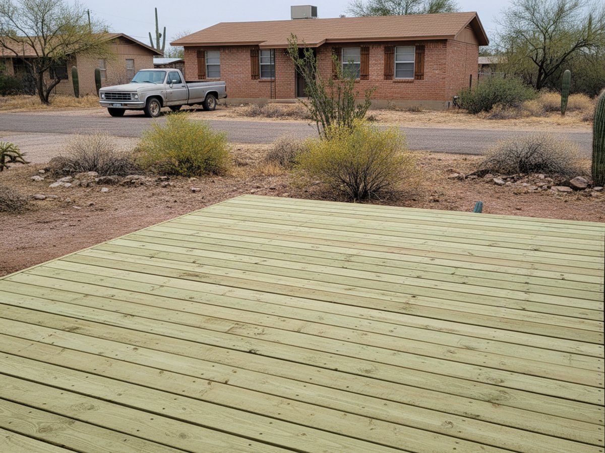 Deck Railing Repair & Installation completed by Paradise Deck Co in Green Valley, AZ