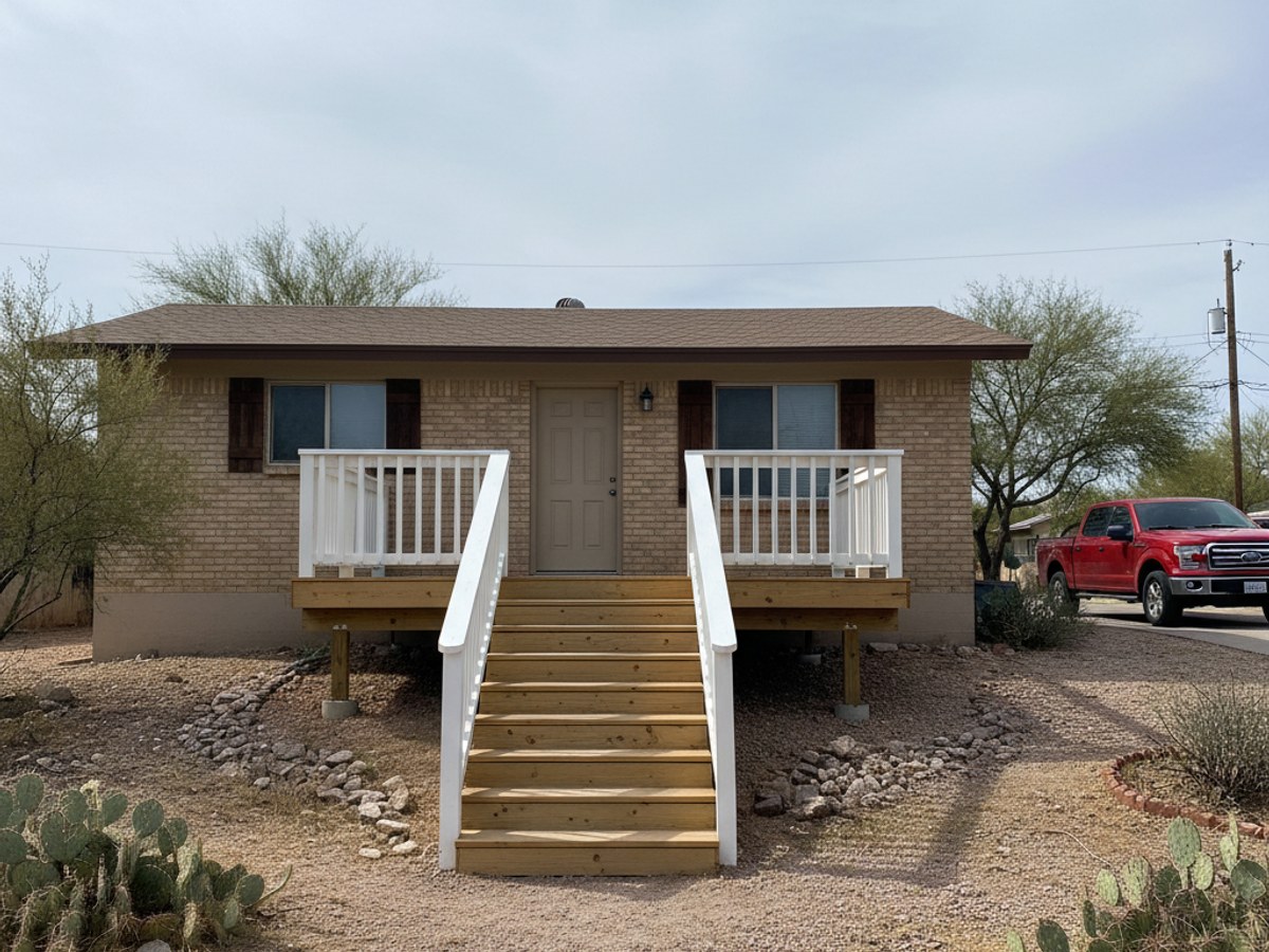Deck Removal & Rebuild completed by Paradise Deck Co in Vail, AZ