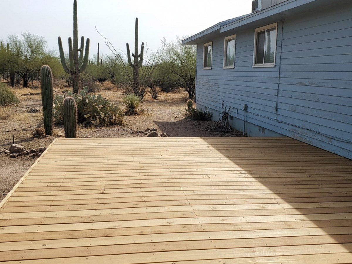 Composite Deck Installation completed by Paradise Deck Co in Oro Valley, AZ